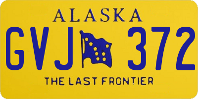 AK license plate GVJ372