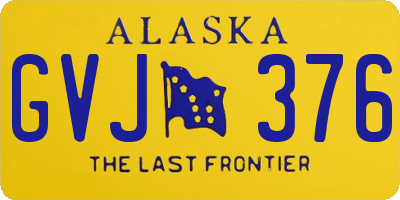 AK license plate GVJ376