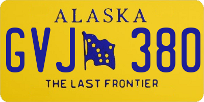 AK license plate GVJ380