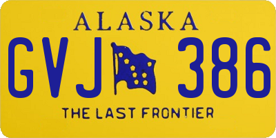 AK license plate GVJ386