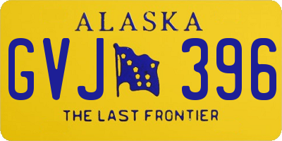 AK license plate GVJ396