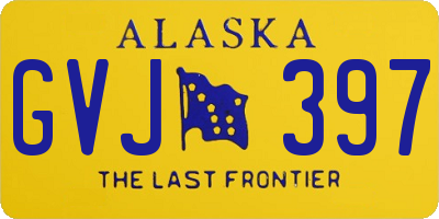 AK license plate GVJ397