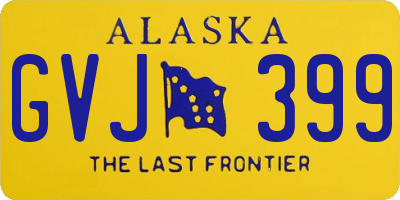 AK license plate GVJ399