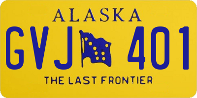 AK license plate GVJ401