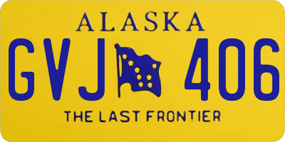 AK license plate GVJ406