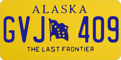 AK license plate GVJ409