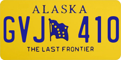 AK license plate GVJ410