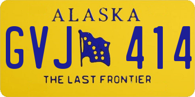 AK license plate GVJ414