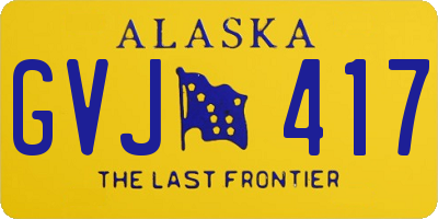 AK license plate GVJ417