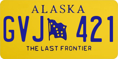 AK license plate GVJ421