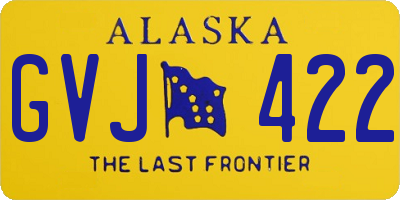 AK license plate GVJ422