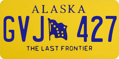 AK license plate GVJ427