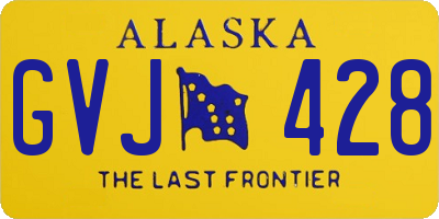 AK license plate GVJ428