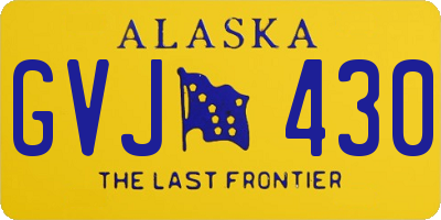 AK license plate GVJ430