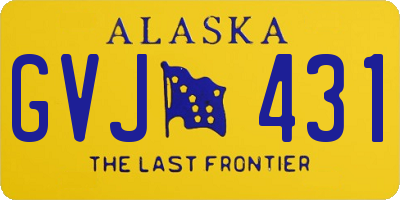 AK license plate GVJ431