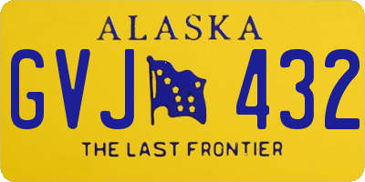 AK license plate GVJ432