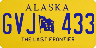 AK license plate GVJ433