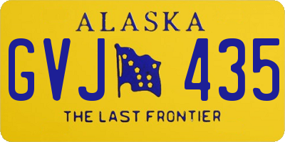 AK license plate GVJ435