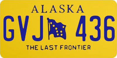 AK license plate GVJ436