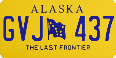 AK license plate GVJ437