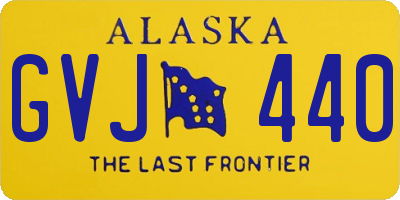 AK license plate GVJ440