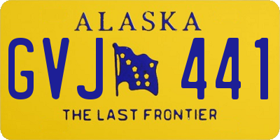 AK license plate GVJ441