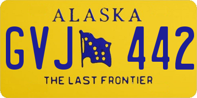 AK license plate GVJ442