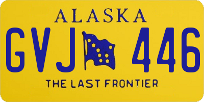 AK license plate GVJ446