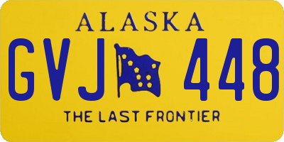 AK license plate GVJ448