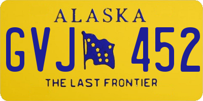 AK license plate GVJ452