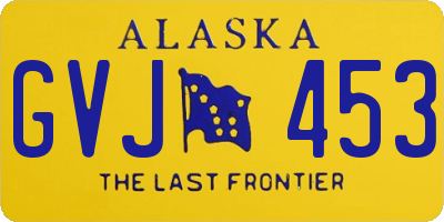 AK license plate GVJ453