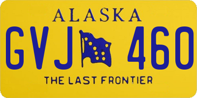 AK license plate GVJ460