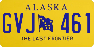 AK license plate GVJ461