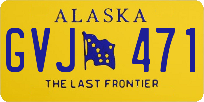 AK license plate GVJ471