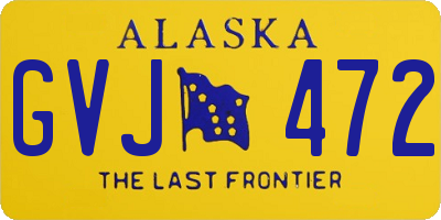 AK license plate GVJ472