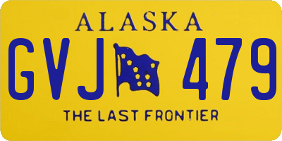 AK license plate GVJ479