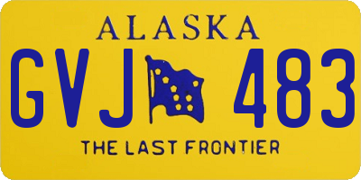 AK license plate GVJ483