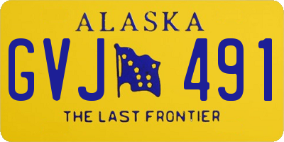 AK license plate GVJ491