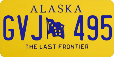 AK license plate GVJ495