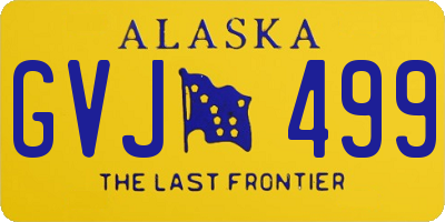 AK license plate GVJ499