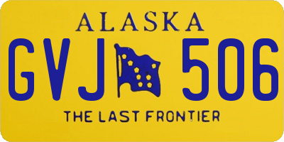 AK license plate GVJ506