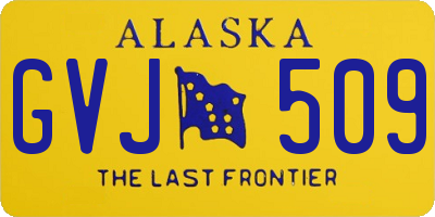 AK license plate GVJ509