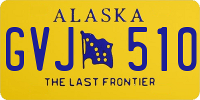 AK license plate GVJ510