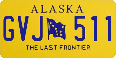 AK license plate GVJ511