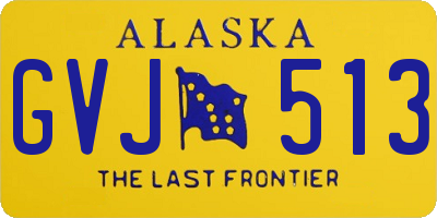 AK license plate GVJ513