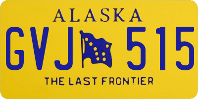 AK license plate GVJ515