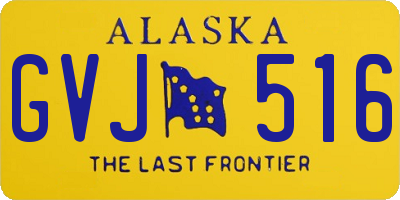 AK license plate GVJ516