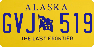 AK license plate GVJ519