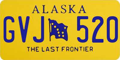 AK license plate GVJ520