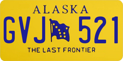 AK license plate GVJ521